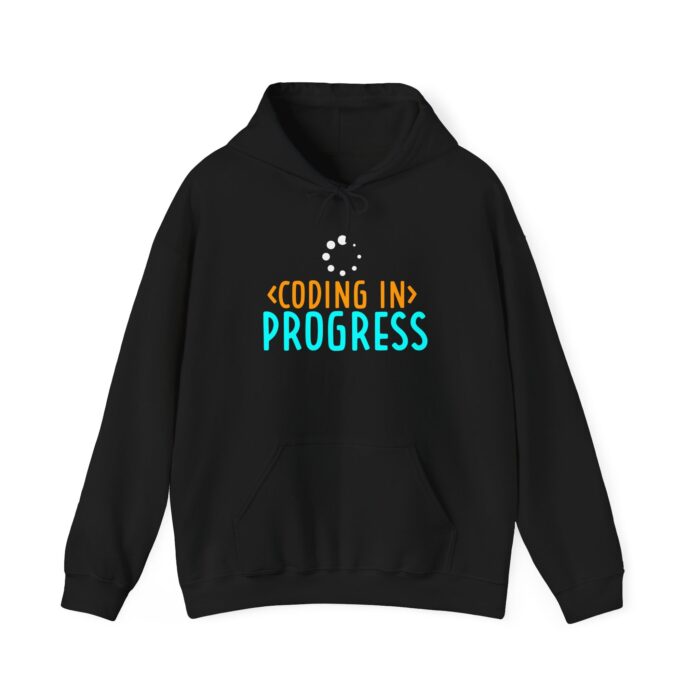 "Coding in Progress" hoodie for programmers and developers