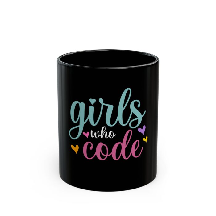 "Girls Who Code" mug for female programmers and tech enthusiasts