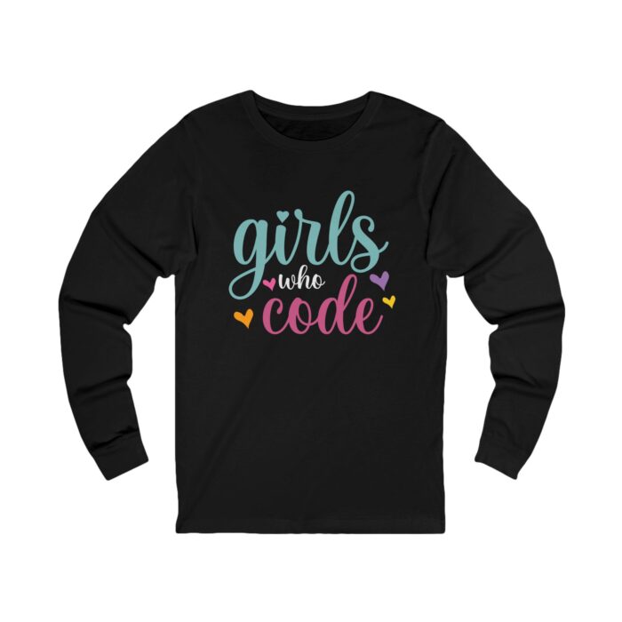 Girls Who Code long sleeve t-shirt – empowering female programmers and tech lovers