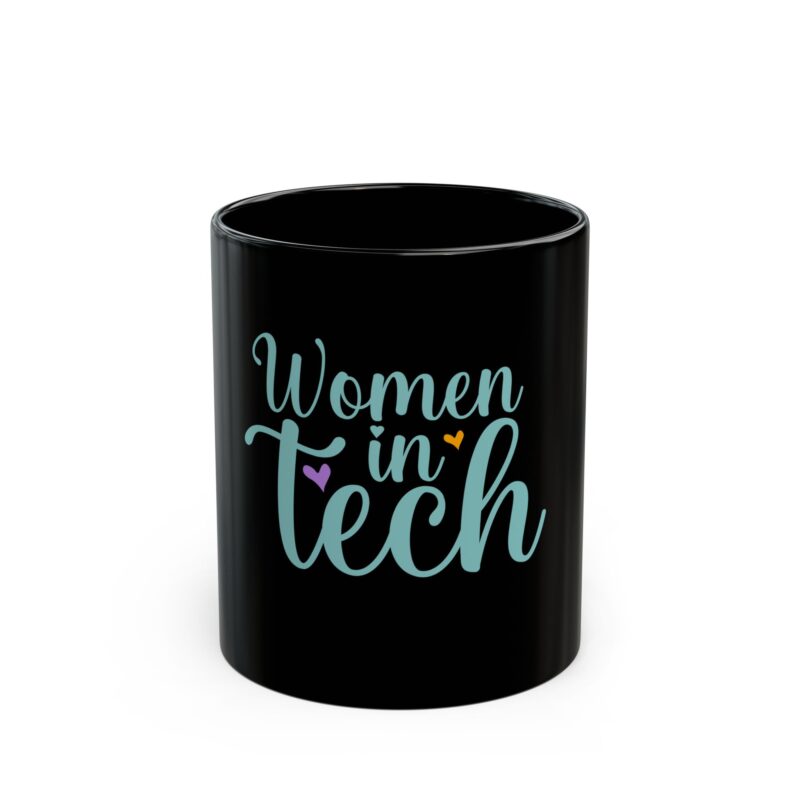 "Women in Tech" mug for female programmers and tech professionals