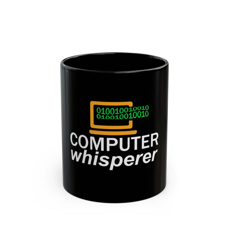 "Computer Whisperer" coffee mug for programmers, IT professionals, and tech lovers